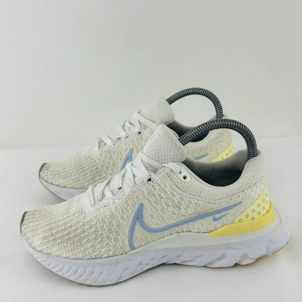 Nike React Infinity Run Flyknit 3 'White Light Marine' DD3024-100 Women's Sz 7.5